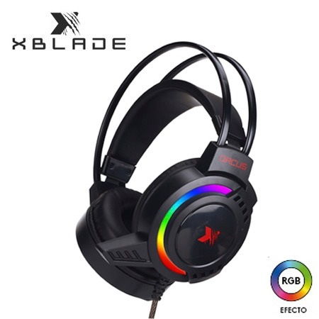 AUDIFONO C/MICROF. XBLADE GAMING ORCUS VIBRACION ESTEREO RGB BLACK/RED (GXB-HG9026)